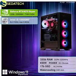 Sedatech PC Gamer • Intel i5-10600KF • RTX4070 Super • 32Go RAM • 1To SSD M.2 • Windows 11