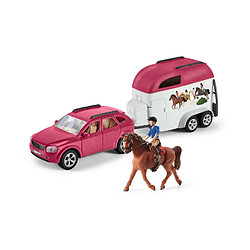 Schleich 72223 Voiture avec remorque pour chevaux