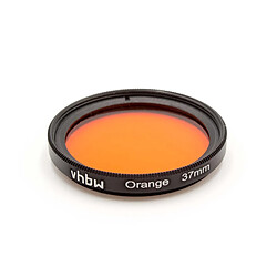 vhbw Filtre couleur orange universel 37mm pour objectif photo Canon, Casio, Pentax, Olympus, Panasonic, Sony, Nikon, Fuji / Fujifilm