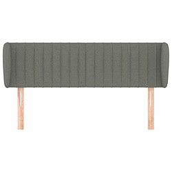 Avis Maison Chic Tête de lit scandinave avec oreilles,meuble de chambre Gris foncé 147x23x78/88 cm Tissu -MN29892