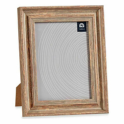 Gift Decor Cadre photo 21 x 2 x 26 cm Verre Bois Marron Cuivre Plastique (6 Unités)