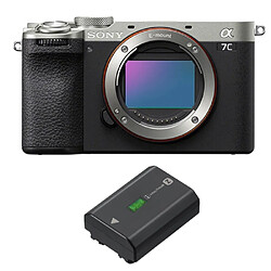 Sony Alpha A7C II Corps Argent + Sony NP-FZ100Batterie