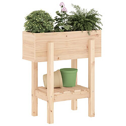 Avis Maison Chic Jardinière,Bac à fleurs - pot de fleur 62x30x69 cm bois massif de pin -GKD92754