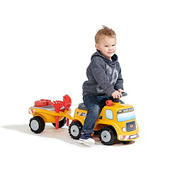 Acheter Falk / Falquet Porteur enfant Chantier Super Builder avec remorque 1 à 3 ans - Falk