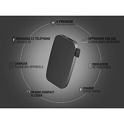 SANAG Powerbank 6000 Mah - Usb-C In & Out - Batterie Externe - Chargement Rapide - 6 Fonctions De Sécurité - Design Compact (Storm Grey)