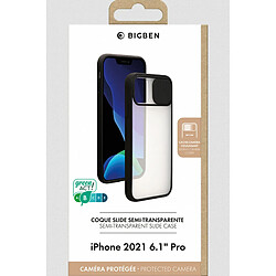 Avis Coque iPhone 13 Pro Slide Contour Noir Bigben