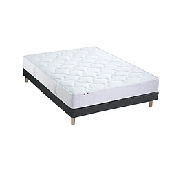 Idliterie Ensemble Matelas Ressorts 5 Zones ETOILE + Sommier - Made in France