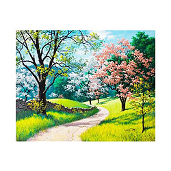 Acheter plein forage diamant peinture point de croix image quatre saisons arbre - été