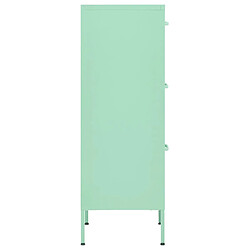 Avis vidaXL Armoire de rangement Vert menthe 42,5x35x101,5 cm Acier