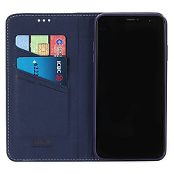 Acheter Wewoo Housse Coque Pour iPhone XR GEBEI Etui de protection en cuir à rabat horizontal avec support et fentes cartes bleu