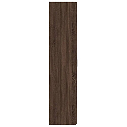 Acheter vidaXL Buffet haut chêne marron 30x42,5x185 cm bois d'ingénierie