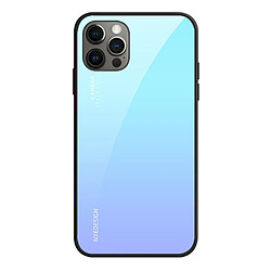 Nxe Coque en TPU motif dégradé, hybride bleu ciel/bleu clair pour votre Apple iPhone 13 Pro 6.1 pouces