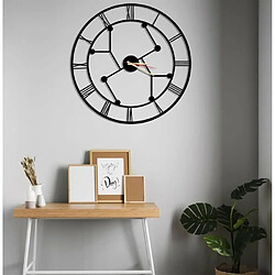 DEKORY Samana Horloge Murale en Métal 50cm