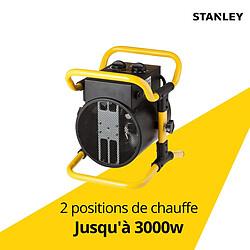 Avis Chauffage électrique industriel de chantier - 3000W - Protection surchauffe - Noir - Stanley