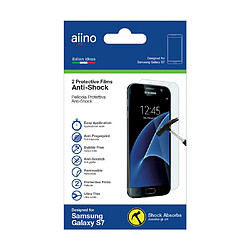 Aiino Film de Protection Anti-Choc 2 Films protecteurs pour Samsung Galaxy S7