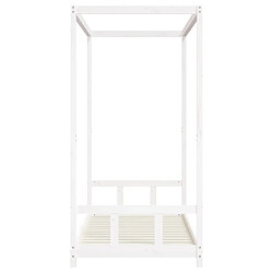 Maison Chic Lit simple Cadre de lit pour enfants,Lit d'Enfant Moderne blanc 90x190 cm bois de pin massif -MN59032 pas cher