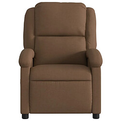 Acheter Maison Chic Fauteuil de massage inclinable,Fauteuil luxe de relaxation Marron Tissu -MN40690