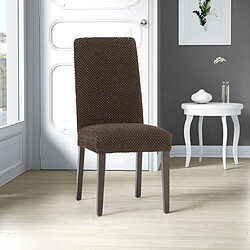 Avis Housse de Chaise Eysa THOR Marron 50 x 55 x 50 cm 2 Unités