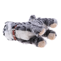 Peluche électronique chat jouets en peluche jouets chat meow jouets enfants jouet gris pas cher