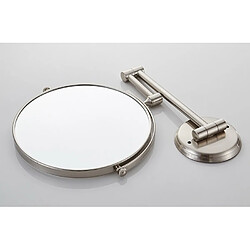 Acheter Universal Loupe murale, agrandissement recto verso de 8 pouces, nickel brossé | miroir de bain