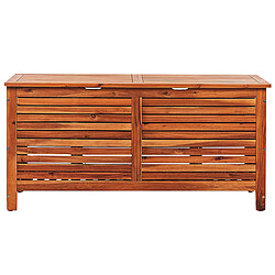 Acheter Beliani Coffre 130 x 64 cm Bois foncé RIVIERA