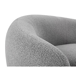 Acheter Fauteuil en tissu bouclette gris BOVANA de Pascal Morabito