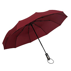 Acheter Parapluie De Voyage Automatique Auvent Coupe-vent Automatique Ouvert Fermer Vin Rouge