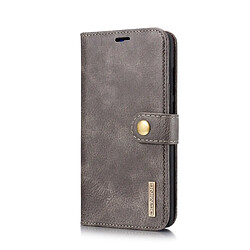 Wewoo Housse Coque Etui en cuir Crazy Horse Texture Flip détachable magnétique pour HuCompagnon 20, avec porte-cartes (gris)