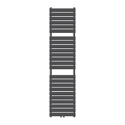 LuxeBath Radiateur de salle de bain design plat connexion central anthracite 500x1800 mm