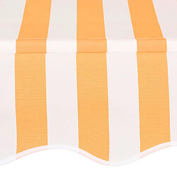 Acheter Maison Chic Store banne | Auvent rétractable de porte | Marquise Brise-soleil manuel 300 cm Rayures oranges et blanches -GKD89290