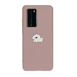 Coque en TPU décor de logo animal unique chien pour votre Huawei P40 Pro