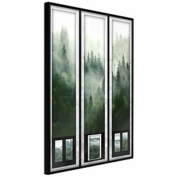 Paris Prix Affiche Murale Encadrée Eternal Forest – Triptych 20 x 30 cm Noir