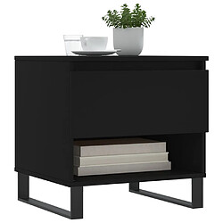 Avis Maison Chic Lot de 2 Tables basses,Table Console pour salon noir 50x46x50 cm bois d'ingénierie -MN89667