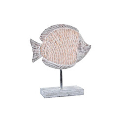 Figurine Décorative DKD Home Decor Naturel Gris Résine Poisson méditerranéen (27,4 x 9 x 32 cm)