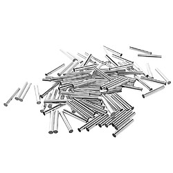 100pcs Perles Tube Entretoise Lisse Conclusions Tube Métallique Perles D'espacement De Bijoux En Argent