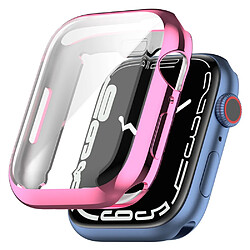 Coque en TPU électroplaqué, rose pour votre Apple Watch Series 7 45mm