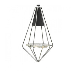 Avis Luminaire Center Suspension Gianni Chrome poli,Noir mat 1 ampoule 27cm