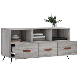 Acheter Maison Chic Meuble TV scandinave gris - Banc TV pour salon Sonoma 102x36x50 cm bois d'ingénierie -MN57733