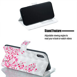 Acheter Wewoo Coque Etui à rabat horizontal Sakura Pattern pour iPhone X, avec support et fentes pour cartes, cadre photo porte-monnaie