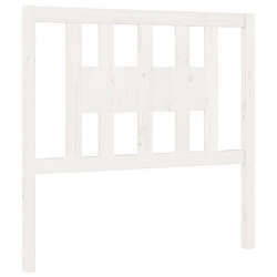 vidaXL Tête de lit Blanc 96x4x100 cm Bois massif de pin