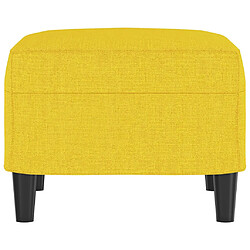 Avis vidaXL Repose-pied Jaune clair 60x50x41 cm Tissu