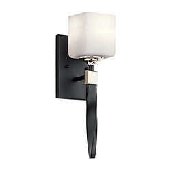 Elstead Lighting Applique murale avec abat-jour noir, IP44