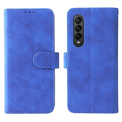 Etui en PU + TPU avec support bleu pour votre Samsung Galaxy Z Fold3 5G