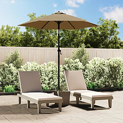 vidaXL Parasol Taupe 200x224 cm Aluminium