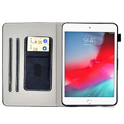 Etui en PU fermoir magnétique avec support et porte-carte pour votre iPad mini (2019) 7.9 pouces/mini 4/3/2/1 - bleu foncé