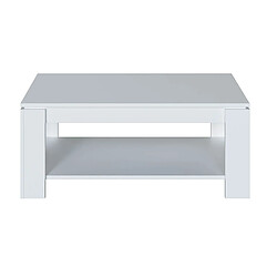 Avis Table Basse modulable coloris blanc artic - 43 x 102 x 50 cm -PEGANE-