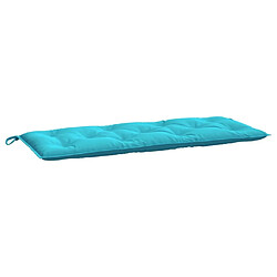 Maison Chic Coussin Confort | pouf | Coussin de banc de jardin turquoise 120x50x7 cm tissu -GKD69833