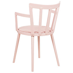 Beliani Chaise de salle à manger Set de 4 Rose pastel MORILL pas cher