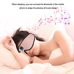 Avis Universal Sans fil Bluetooth 5.0 Masque pour les yeux 3D Stéréo Surround Musical Casque Coupure de courant Lunettes de sommeil Sans oreille