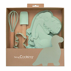 Scrapcooking Coffret d'ustensiles à pâtisserie pour enfants - Dinosaure